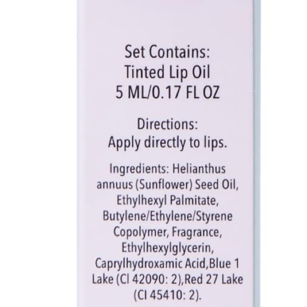 Tinted Lip Oil - Watermelon, Cherry, Coconut, Honey, Strawberry Pk. 1 - Picture 2 of 3
